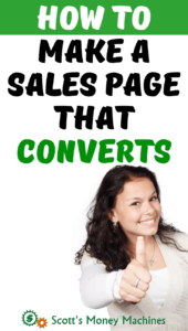 How to make a sales page that converts